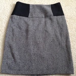 The Limited Gray Tweed Pencil Skirt